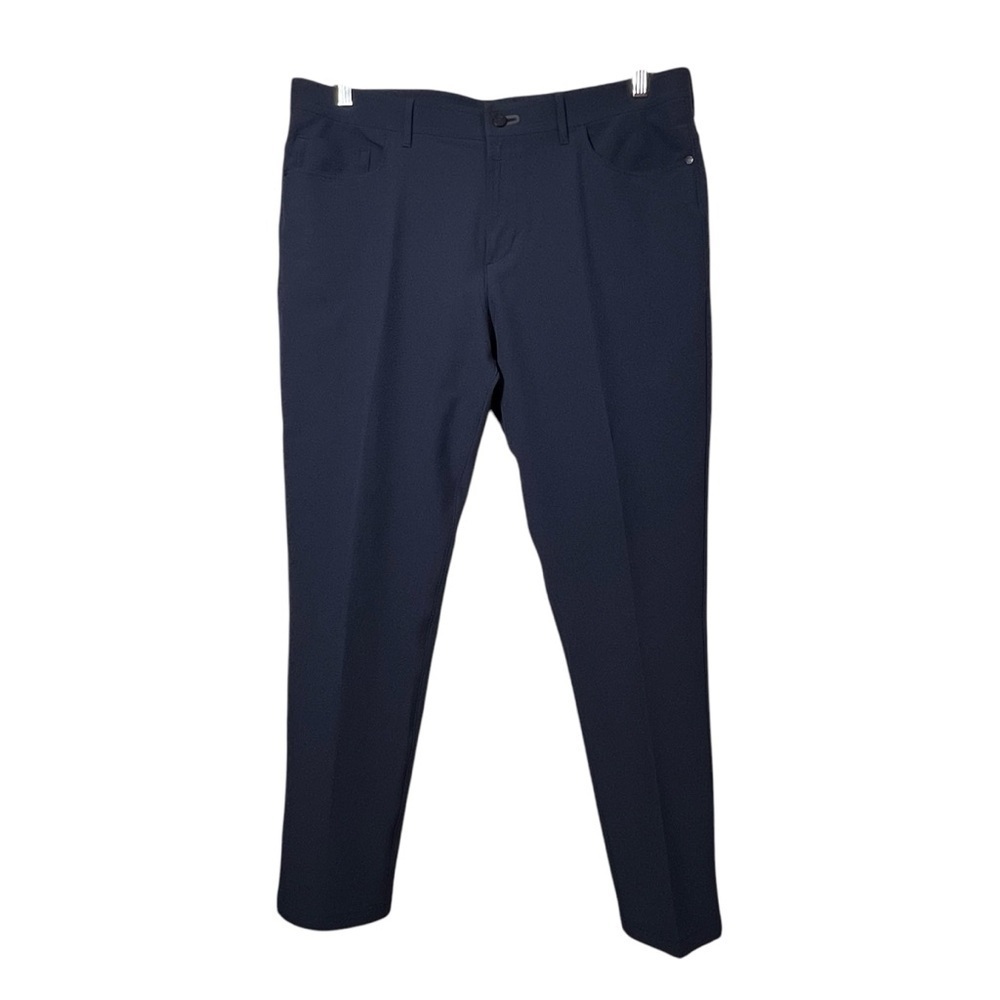 Public Rec Pants Mens 38 X 32 Navy Blue Chino Trouser Stretch Comfort Business